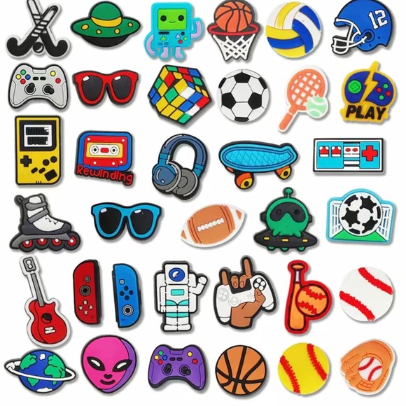 Sports Croc Charms - Picture 1 of 2